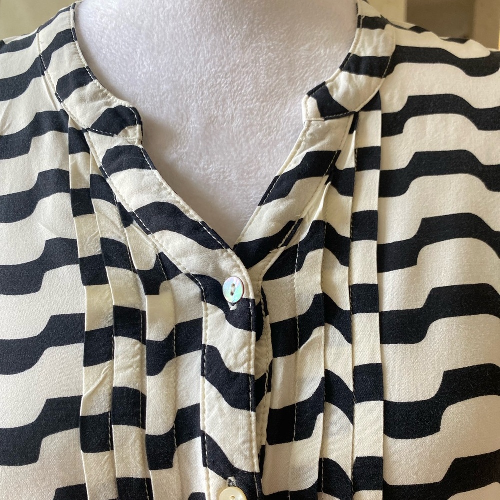 Isabella Sinclair Swizzle Striped Drawstring Tunic Women’s Size XS - Picture 5 of 12